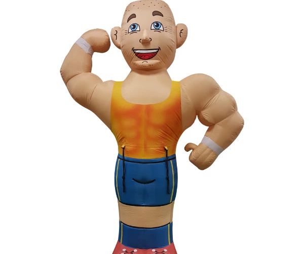 Abraham sportief opblaasfiguur huren Abraham Sportief Opblaasfiguur